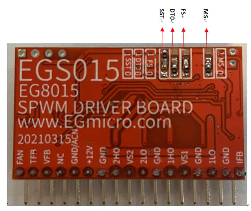 EGMICRO original factory Pure sine wave inverter driver board EGS015 EG8015 integrated circuit inverter special chip test board