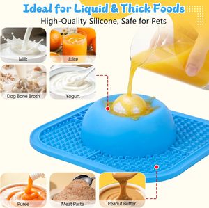 Ciotola Antiscivolo Personalizzata per Cani con Palla Interattiva Rotolante, Ciotole per Alimentazione Lenta e Tappetino per Leccare per Liquidi e Snack Densi - Product Image 3