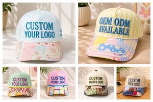 <span class=keywords><strong>Cappello</strong></span> da Baseball Personalizzato con Logo, Strisce Rosse e Bianche, Corona Blu a Pois, Ricamo OEM ODM, <span class=keywords><strong>Cappello</strong></span> in Cotone all'Ingrosso, <span class=keywords><strong>Cappello</strong></span> Trucker - Product Image 3