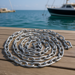 Chaîne d'ancrage en acier galvanisé de 10 pieds 5/16 pouces pour bateaux, navires, usage maritime - Product Image 2