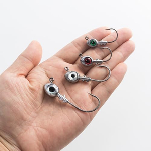 Cabezas de jig luminosas de 3.5g, 5g, 7g, 10g para pesca con señuelos de fútbol, anzuelos de jigging de acero de alto carbono con ojos de pez 3D - Product Image 6