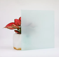 Panneaux muraux en verre flotté givré acide modernes, étanches et améliorant l'intimité, pour salle de bain, cuisine, usage industriel et décoratif