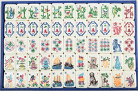 Nouvel ensemble de Mahjong américain 2026, jeu de société de casino pour adultes, avec tuiles gravées en acrylique motif Nature Mère, idéal comme cadeau