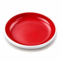 Ensemble de vaisselle en mélamine bicolore blanc et rouge, bol et assiette bicolores de style nordique moderne pour la maison et la restauration, usage quotidien CE