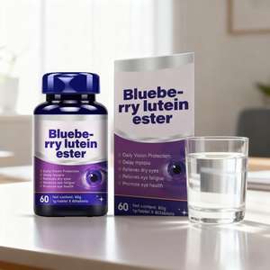 Comprimés à croquer de vitamines nutritionnelles à la lutéine et aux myrtilles, très demandés, améliorent la vue, qualité alimentaire, OEM/ODM disponible, 60/100/120 - Product Image 3