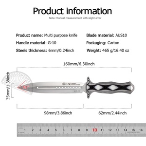 มีดใบตายอเนกประสงค์คุณภาพสูง Zebra Electric God ปรับแต่งได้เอง ผลิตจากสแตนเลส G10 รองรับ OEM รับประกัน 1 ปี - Product Image 2