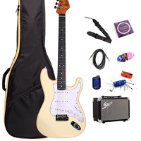 Kit de Guitare Électrique SMIGER L-G1M Custom pour Débutant, Fabriqué en Chine, Prix de Gros E-commerce, avec Amplificateur