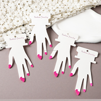 Support de présentation de luxe pour bagues et bracelets avec crochet arrière pour emballage de bijoux de mariage