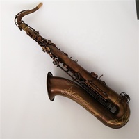 Vintage Surface Beautiful Engravings Professional Saxophone Tenor