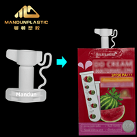 Bouchon à vis en plastique durable de 6 mm, anti-vol, portable, pour sachets de crème pour les mains industriels (petite capacité)