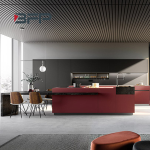 BFP One Stop Free Design Whole House Customization Modern Dark Colors Modular Kitchen Furniture Kitchen <strong>Cabinet</strong> Designs - Product Image 1