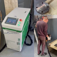 Máquina de limpieza láser de fibra pulsada JPT de 200W Limpiador láser de 500W para limpiar óxido y pintar