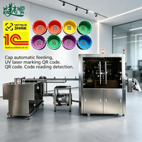 Machine de marquage laser UV automatique pour bouchons de bouteilles avec GS1 One Item One Code et ASL BELGISI pour la production de remplissage de bouteilles d'eau