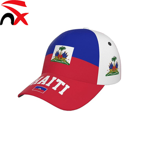 Casquette de baseball ajustable avec drapeau national d'Haïti, casquette de protection solaire sportive, casquettes patriotiques pour hommes et femmes, vente en gros - Product Image 3