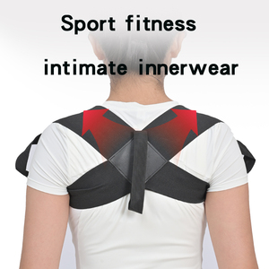 En stock avec correction de posture, sangle d'épaule ouverte, <span class=keywords><strong>ceinture</strong></span> de soutien <span class=keywords><strong>dorsal</strong></span> réglable et portable pour hommes et femmes - Product Image 4