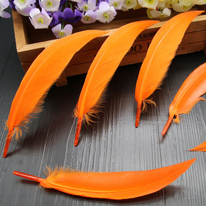 Bán Buôn 10-15 Cm Nhuộm Ngỗng Bay Cánh Lông Lông Lông Tự Làm Thủ Công Mỹ Nghệ Nhà Máy Sản Xuất Vải Bút Trang Phục Couture Bó Hoa Cưới Lông - Product Image 4