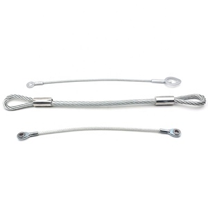 カスタマイズされたタイププレス鋼線ロープソフトリフティングスリング、ハードアイシンブルループ付き - Product Image 2