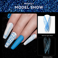 Sjj — vernis à ongles gel araignée réfléchissant, nouveau Design, pigmenté, brillant, 6 couleurs, Disco, pour nail art, 5g, OEM, étiquette privée personnalisée