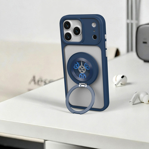 Ốp điện thoại <span class=keywords><strong>iPhone</strong></span> 2 trong 1 tùy chỉnh năm 2025 với giá đỡ từ tính xoay được tích hợp và tay cầm điện thoại di động - Product Image 3