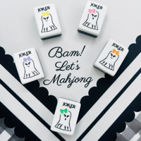 Ensemble de Mahjong de luxe Hocus Pocus pour Halloween, en acrylique américain, 160 tuiles de Mahjong, ensemble américain