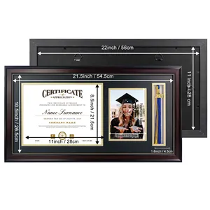 MONDON Hot Sale Eco-friendly Wholesale Custom 11x14 Graduation Picture Certificates Document Diploma Frame With Tassel