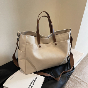 Borsa a Tracolla da Donna in Tela di Grande Capacità con Logo Personalizzato per Uso Quotidiano - Product Image 4