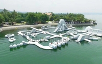 Nouveau parcours d'obstacle aquatique gonflable pour parc de réveil/parc aquatique gonflable/fabricant de jeux aquatiques d'aquapark amusant