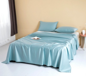 Ban Đầu Duy Nhất Và Đôi Kích Thước Satin Tấm Ga Giường 100% Tinh Khiết Cotton Dày Cho Thương Mại Nước Ngoài Xuất Khẩu Bộ Đồ Giường Bộ - Product Image 5