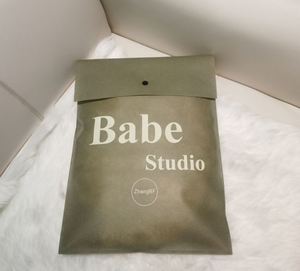 Eco Recycle Biodegradable Custom Garment Non-woven Drawstring Dust Bag <b>Pouch</b> Clothing Shoe Packaging Socks Logo Fur Custom - Product Image 4