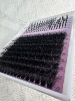 Cils en éventail faits à la main DIY Lash Fluffy Cluster Private Label Volume 3D Faux Mink Cluster Lashes Wholesale DIY Cluster Lashes