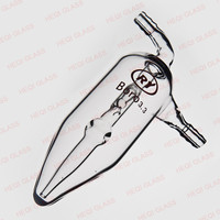 Bubbler en verre de laboratoire en verre borosilicaté empêchant le fabricant de verrerie de laboratoire d'aspiration Converse