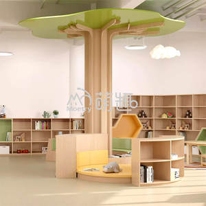 Moetry árbol en forma de columna de jardín de infantes decoración vestíbulo biblioteca diseño bosque tema para guardería Montessori <span class=keywords><strong>centro</strong></span> - Product Image 1