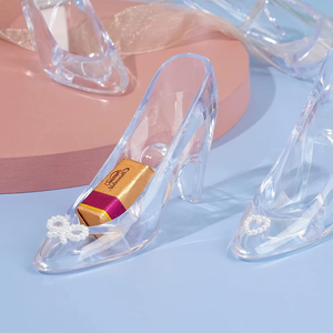 Chaussons de Princesse Cendrillon en Plastique de 3,5 Pouces à Talons Mini Verre, Décorations en Plastique pour Fêtes, Mariages et Cadeaux d'Anniversaire - Vente Chaude - Product Image 4
