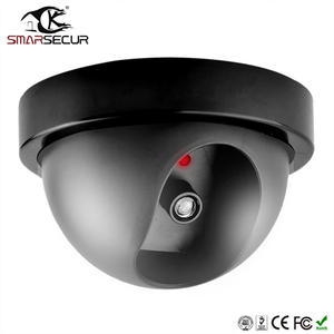 01cctv SMARSECUR Dummy <b>Security</b> <b>CCTV</b> Dome <b>Camera</b> with Flashing Red LED Light <b>Security</b> for Outdoor Home <b>Security</b> Warning - Product Image 6