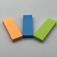 Lot de 3 blocs de notes adhésives colorées assorties pour l'école, personnalisables avec logo, papeterie mignonne, bloc-notes de bureau EMDA – Vente en gros directe usine Chine