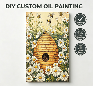 Kit <span class=keywords><strong>de</strong></span> Pintura por Números <span class=keywords><strong>de</strong></span> Lienzo Personalizado con Diseño <span class=keywords><strong>de</strong></span> Colmena <span class=keywords><strong>de</strong></span> Abejas Vintage y Margaritas Blancas <span class=keywords><strong>de</strong></span> Songwoo, Envío Rápido Directo <span class=keywords><strong>de</strong></span> Fábrica, para Adultos - Product Image 1