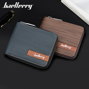 กระเป๋าสตางค์ผู้ชาย Baellerry แบบซิป ป้องกัน RFID กระเป๋าใส่เหรียญขนาดกะทัดรัด ใช้ได้ทุกวัน - Product Image 4