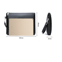 Tas Amplop Kasual Pria, Tas Tangan Kulit PU Lembut, Tas Pria, Tas Ponsel, Dompet Kapasitas Besar