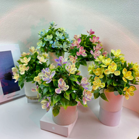 Bonsaï artificiel en pot, ornement de sol réaliste en plastique pour la décoration intérieure de la maison et du bureau