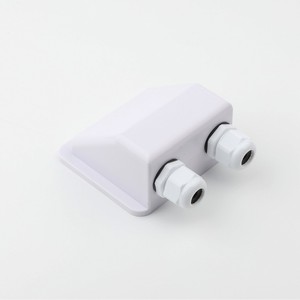 PVC <b>Electrical</b> <b>Wire</b> Protection Conduit Fitting Dual Port White Base Mounting Box For Solar And RV Applications - Product Image 2