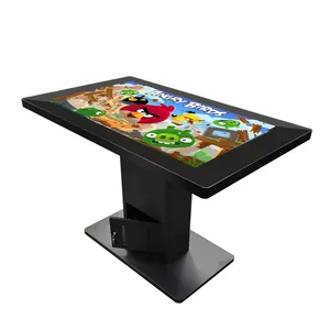 Centro de recreación Multi juego adulto impermeable 43 pulgadas pantalla táctil de mesa para restaurante pantalla táctil barata todo en una PC