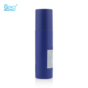 Flacone idratante da 200ml colore personalizzato 30ml 50ml 100ml 150ml bottiglie di plastica per la cura della pelle con olio profumato con spruzzatore blu e tappo