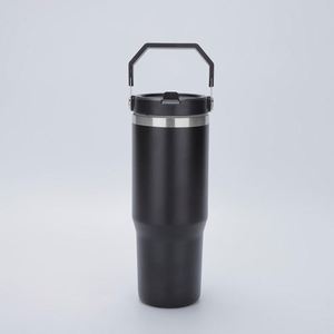 Gobelet à café de voyage en acier inoxydable avec poignée confortable, gobelet isotherme à double paroi de 20 oz pour utilisation en voiture - Product Image 5
