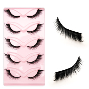 5 paires de faux cils naturels denses auto-adhésifs - Product Image 1