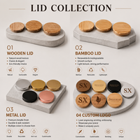 Bougie parfumée de luxe en verre ambré résistant à la chaleur, réutilisable, pour la décoration intérieure, cadeaux, faite à la main, personnalisable, marque privée, petite série