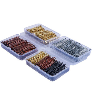 Moda YiLiBer 5cm Pequeño transfronterizo Venta caliente negro horquilla recta pinza de pelo redonda tocado 150 unids/caja horquillas - Product Image 5