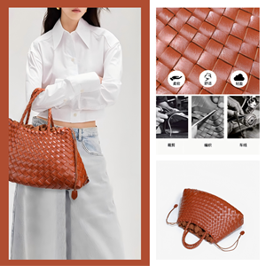Una nueva cesta para verduras tejida a mano, personalizable y a la moda, de estilo francés, un bolso de mano retro, artístico y versátil para mujer. - Product Image 4