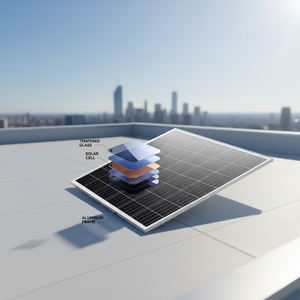 Panel Solar Bifacial Monocristalino de Media Celda (Half Cut) <span class=keywords><strong>a</strong></span> Precio Mayorista - Product Image 1