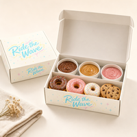 Boîte à snacks personnalisée imprimée au prix d'usine, emballage pour tarte, pour boulangerie, best-seller, papier alimentaire, pour biscuits et restauration rapide