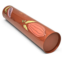 Lata Redonda Cilíndrica Grande y Alta de Color Dorado, Caja de Lata para Regalos de Navidad, para Guardar Pasteles, Galletas, Bizcochos, Té, Chocolate
